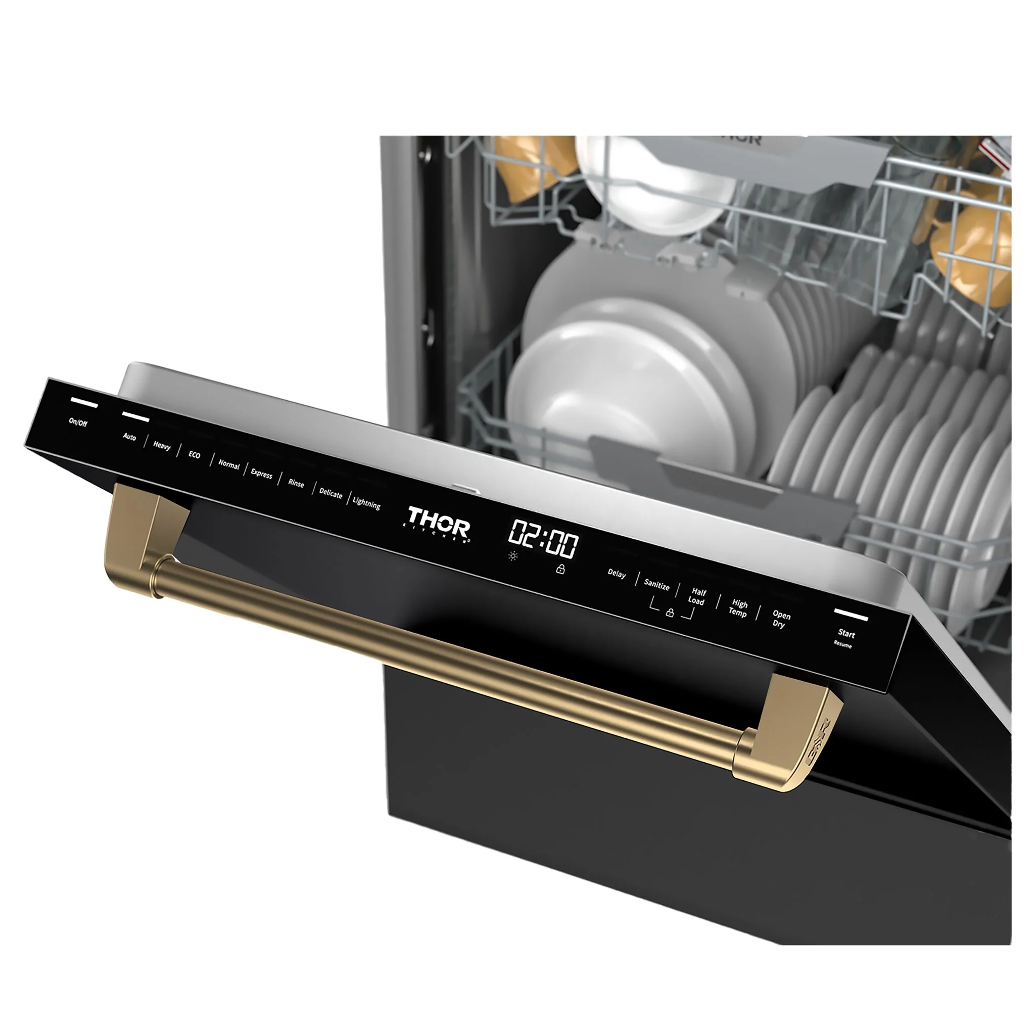 Thor Kitchen Black Stainless Steel Dishwasher (Gordon Ramsay Series) - DW24X8BA00-BRZ - Image 2