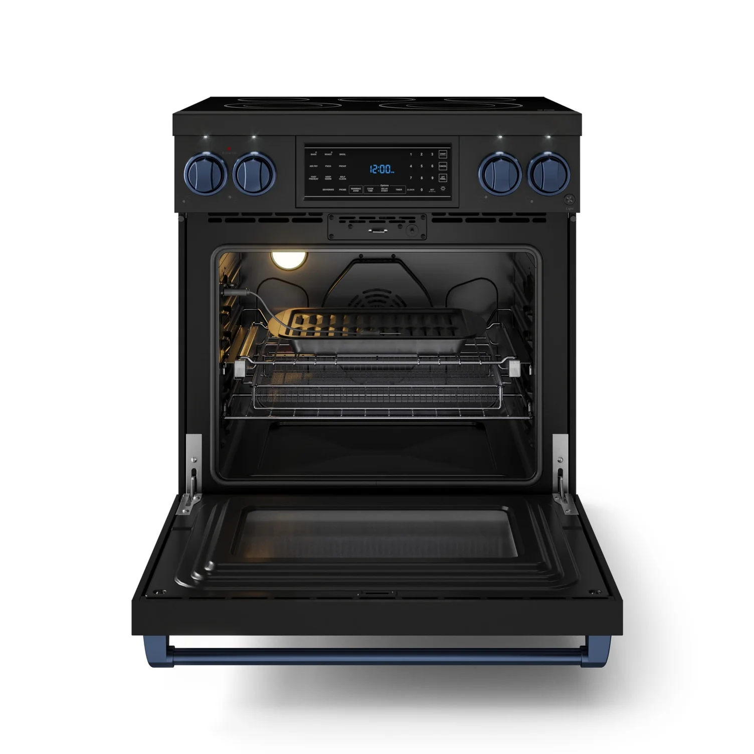 Thor Kitchen Black Stainless Steel Freestanding Professional Electric Range|Gordon Ramsay Series (4.55 cu.ft.) - RSE30B-BLU - Image 2