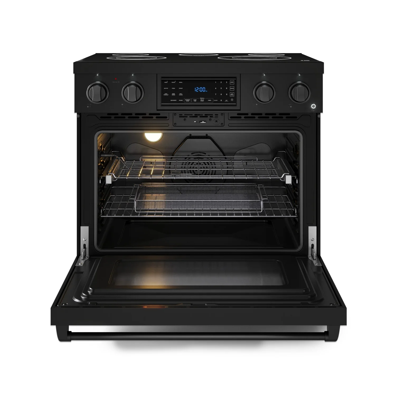 Thor Kitchen Black Stainless Steel Freestanding Professional Electric Range|Gordon Ramsay Series (6 cu.ft) - RSE36B - Image 2