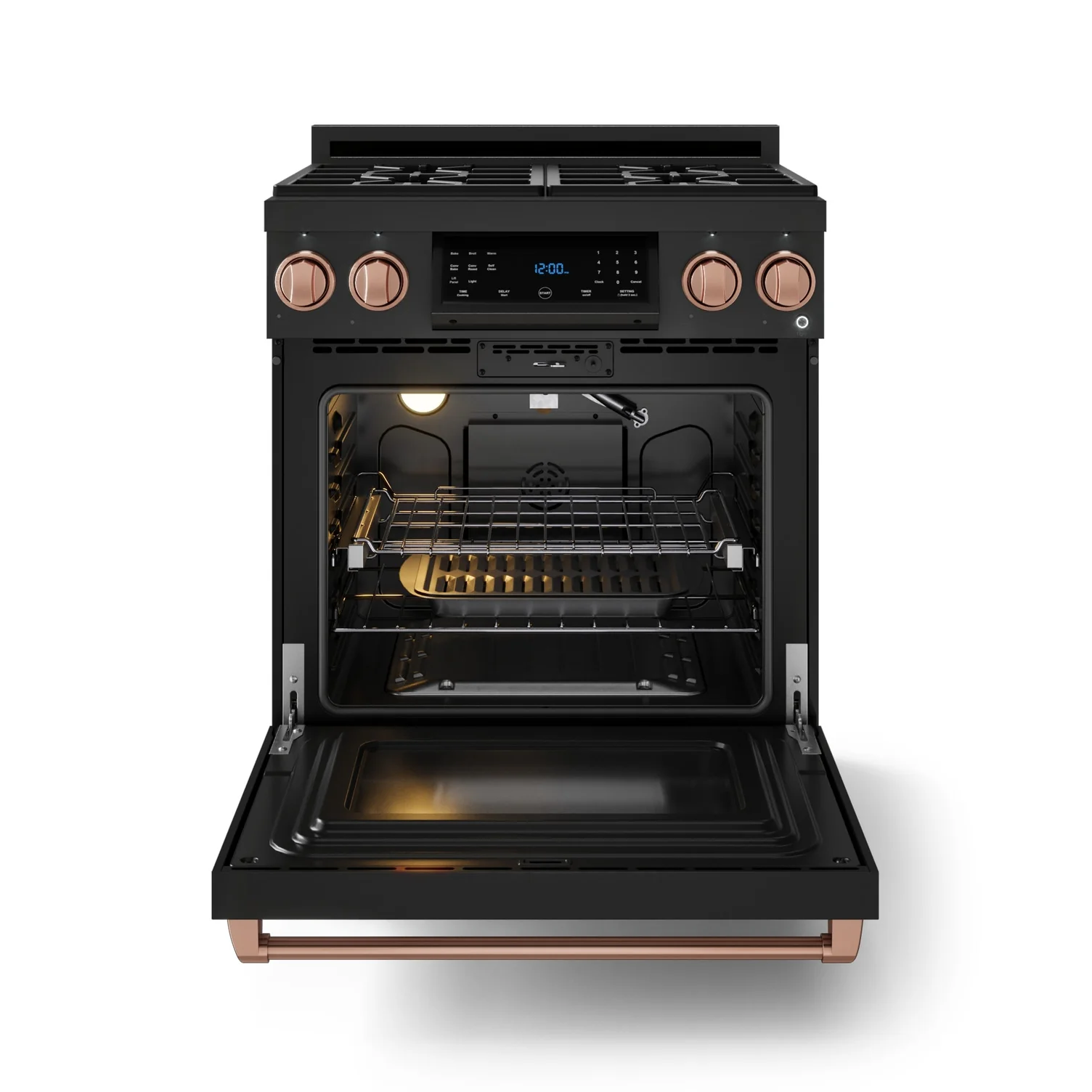Thor Kitchen Black Stainless Steel Freestanding Professional Gas Range|Gordon Ramsay Series (4.55 cu.ft.) - RSG30B-RSG - Image 2