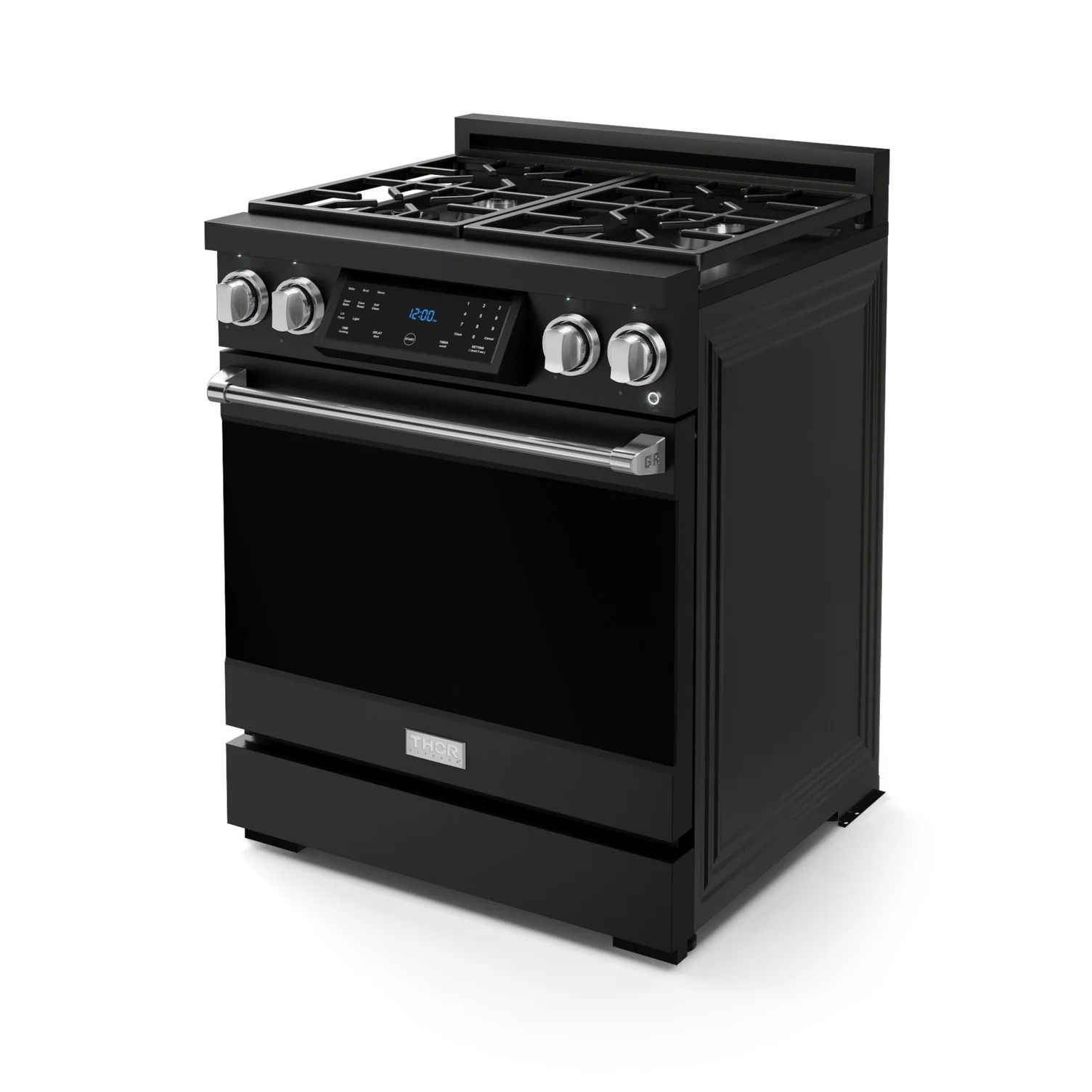 Thor Kitchen Black Stainless Steel Freestanding Professional Gas Range|Gordon Ramsay Series (4.55 cu.ft.) - RSG30B-SS - Image 5
