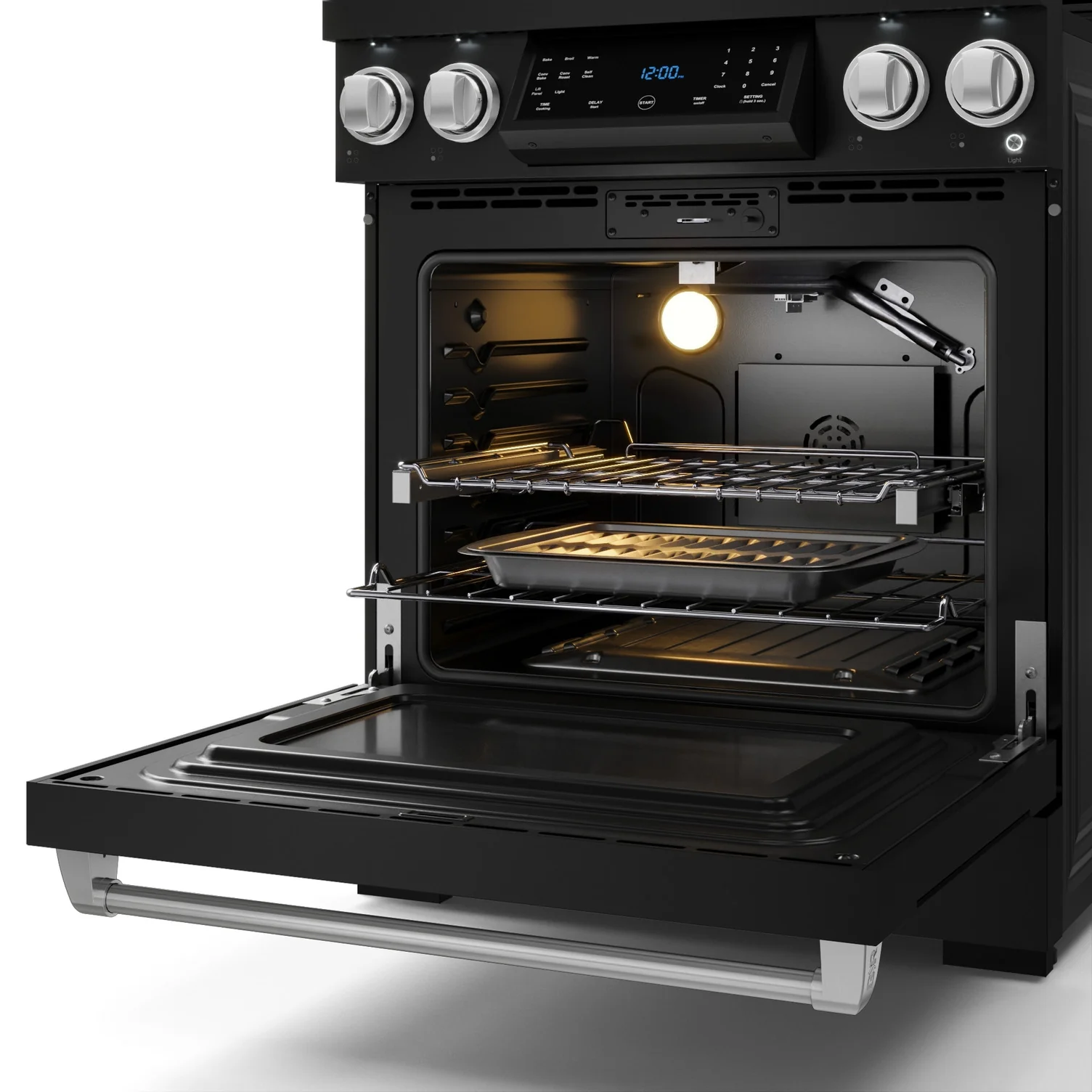 Thor Kitchen Black Stainless Steel Freestanding Professional Gas Range|Gordon Ramsay Series (4.55 cu.ft.) - RSG30B-SS - Image 7