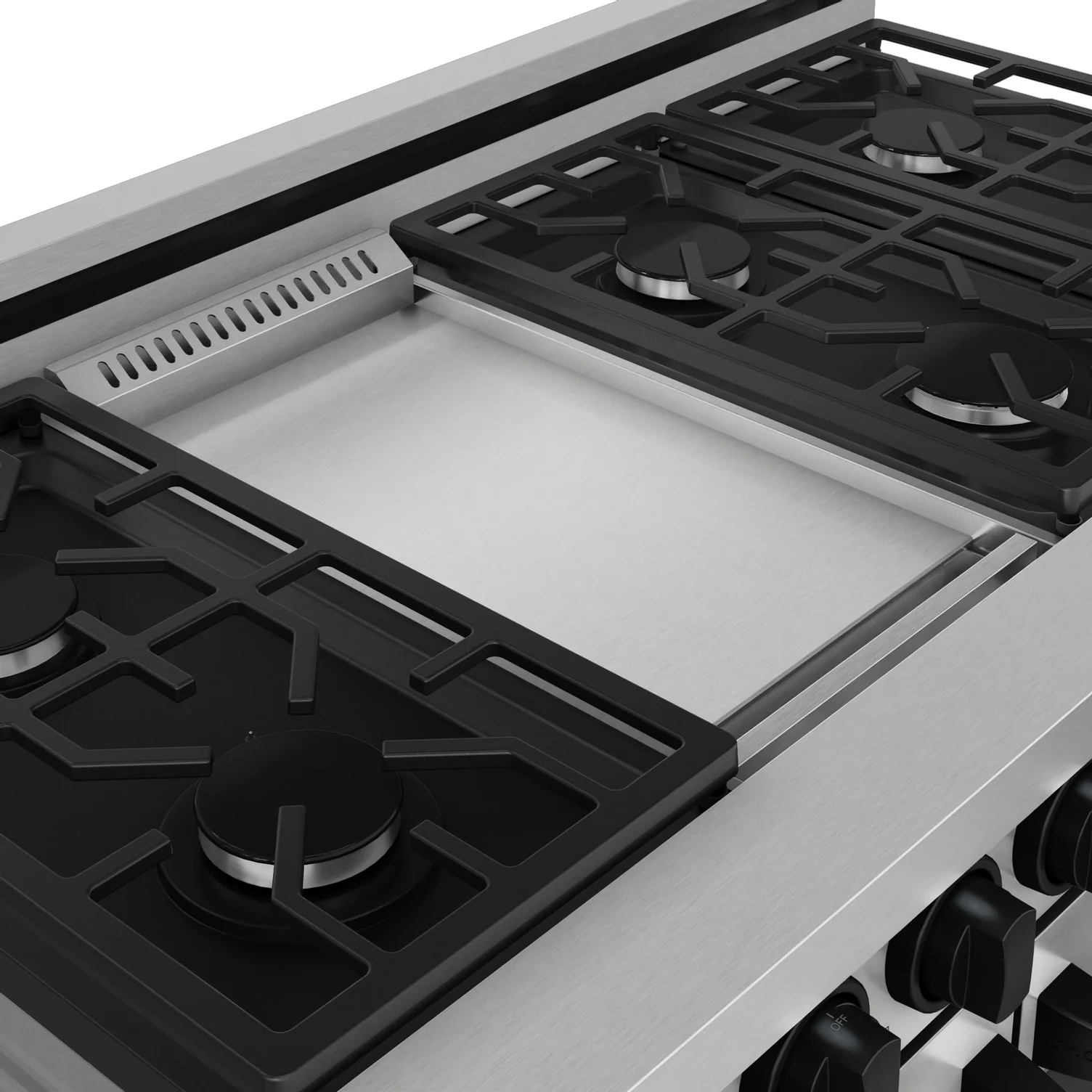 Thor Kitchen Stainless Steel Freestanding Professional Double Oven Gas Range|Gordon Ramsay Series (7 cu.ft.) - RSG48E-BLK - Image 6