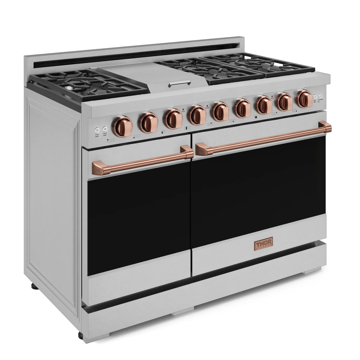 Thor Kitchen Stainless Steel Freestanding Professional Double Oven Gas Range|Gordon Ramsay Series (7 cu.ft.) - RSG48E-RSG - Image 4