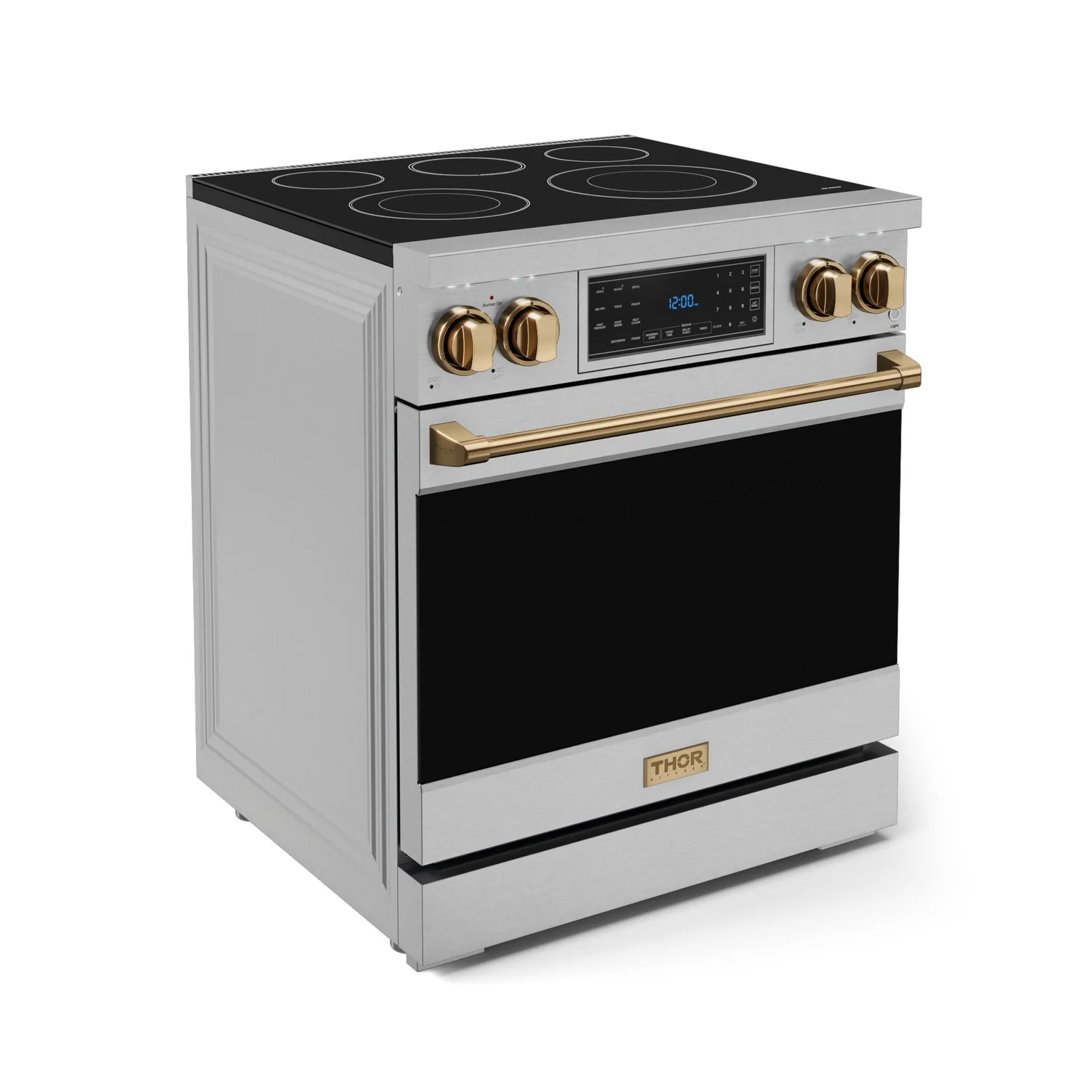 Thor Kitchen Stainless Steel Freestanding Professional Electric Range |Gordon Ramsay Series (4.55 cu.ft.) -RSE30-BRZ - Image 4