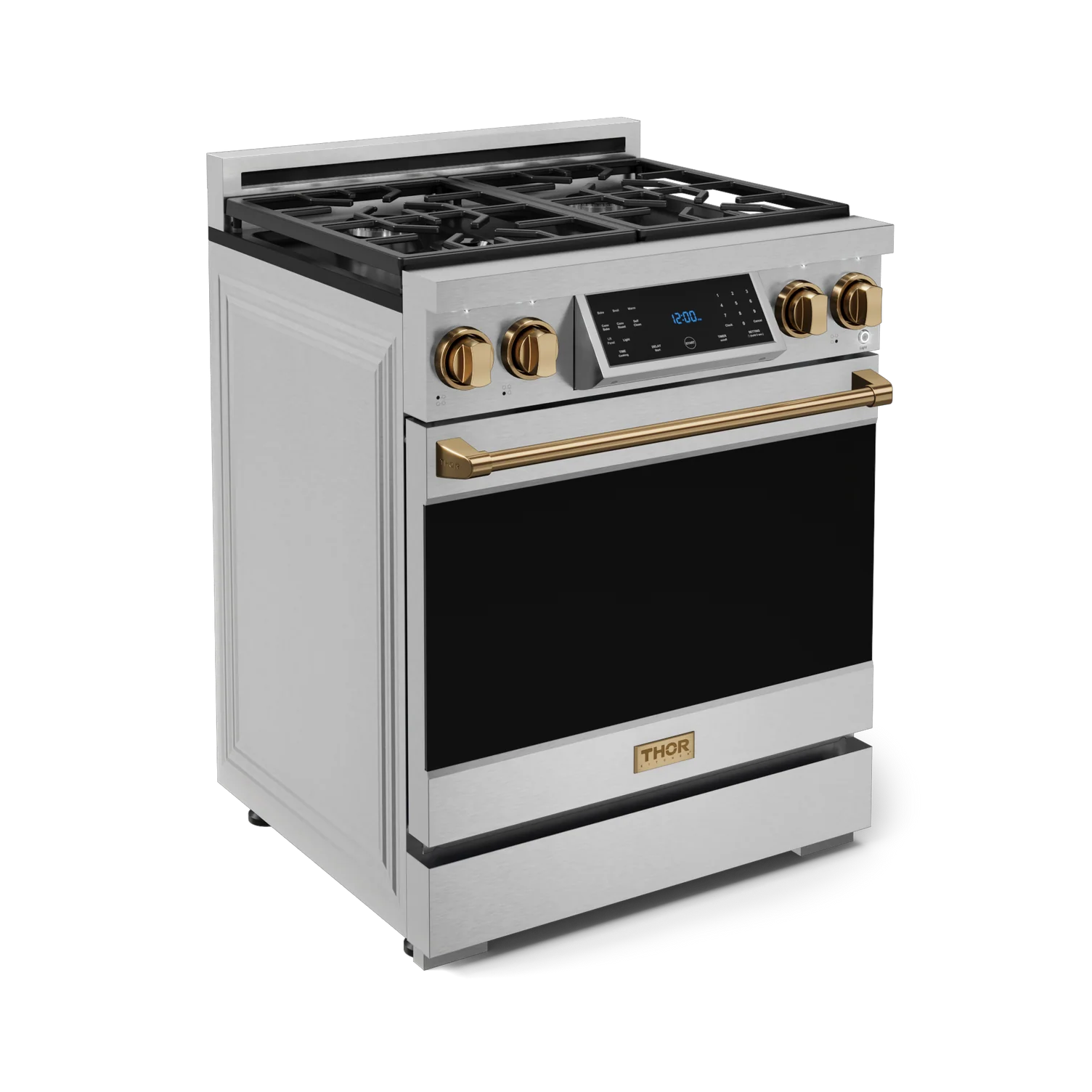 Thor Kitchen Stainless Steel Freestanding Professional Gas Range|Gordon Ramsay Series (4.55 cu.ft.) - RSG30-BRZ - Image 4