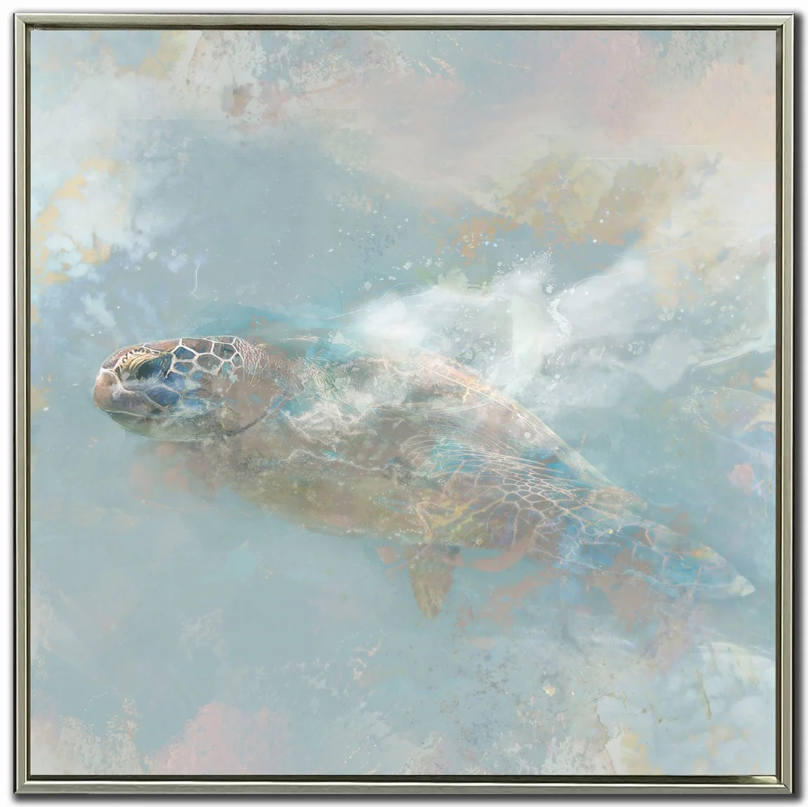 Tide Dancer II Wall Art - Blue - 24 X 24