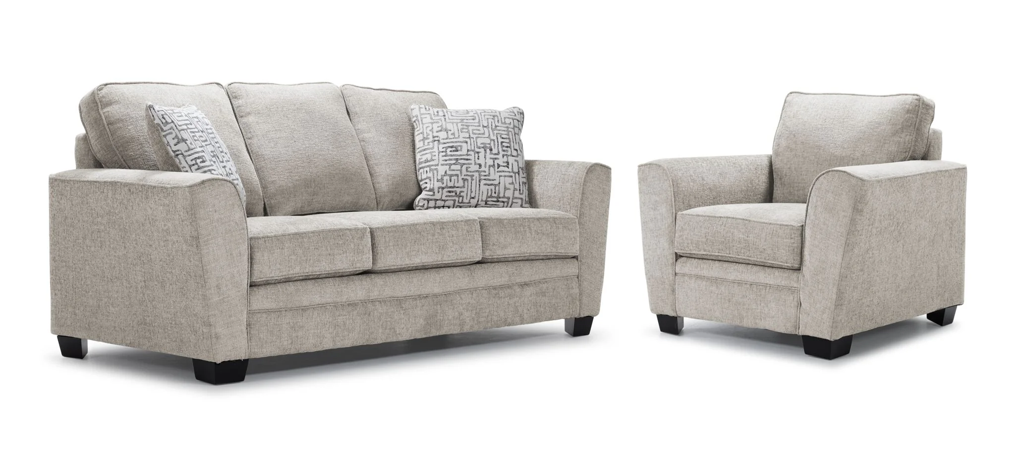 Tilley Sofa and Chair Set - White