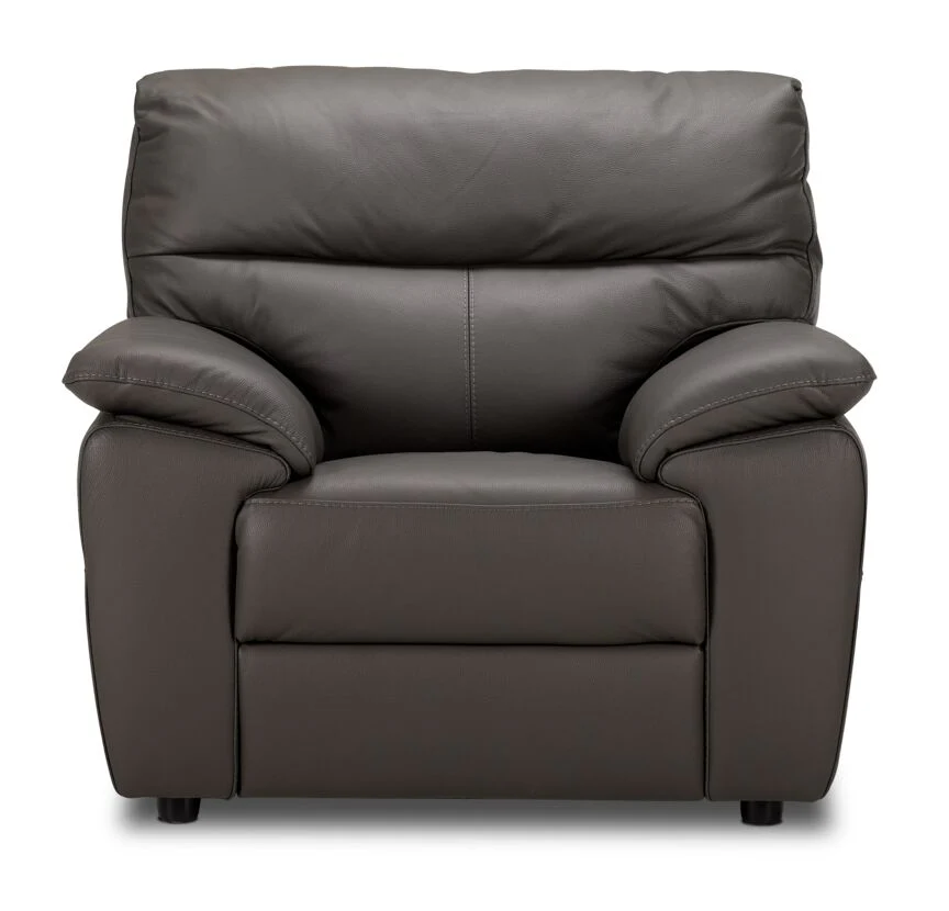 Toscana Leather Chair - Dark Grey - Image 2