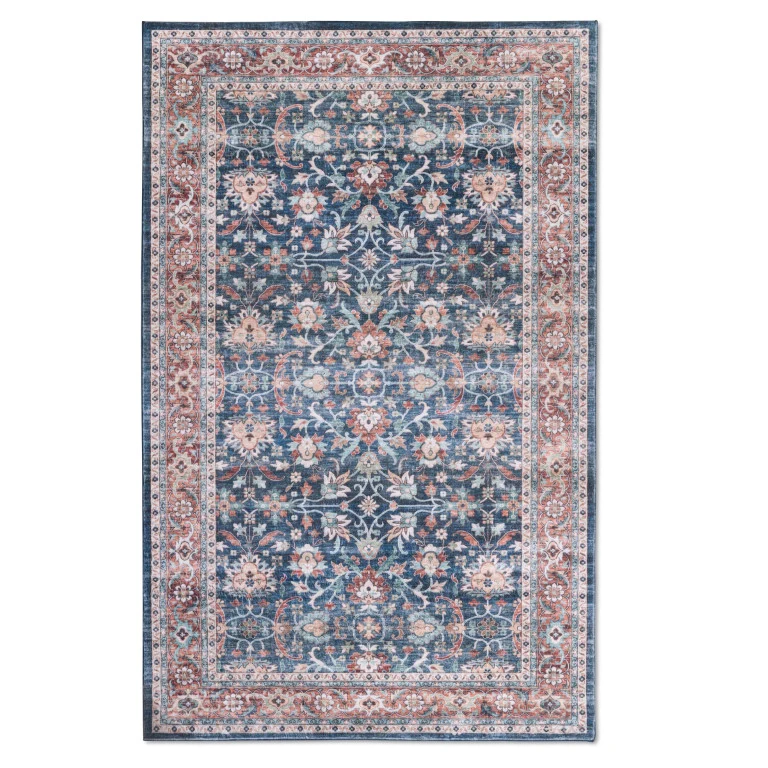 Touch Traditional Rug - 3' x 5' - Red/Blue
