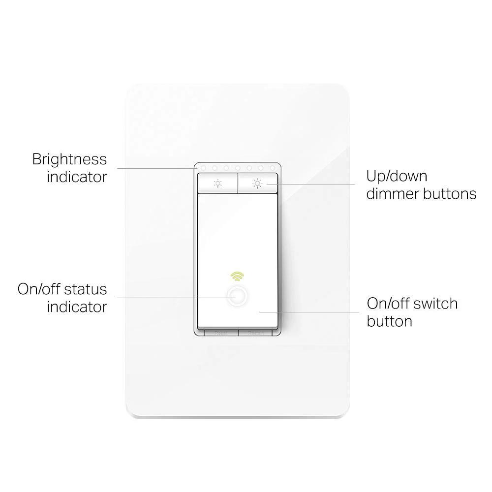 TP-Link Smart Wi-Fi Light Switch, Dimmer - TPL-HS220 - Image 2