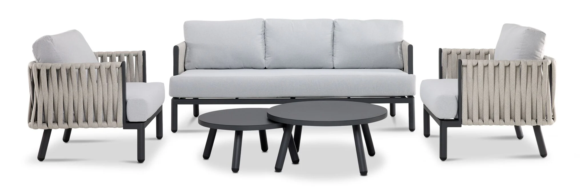 Urbana 5-Piece Conversation Set - Grey - Image 4