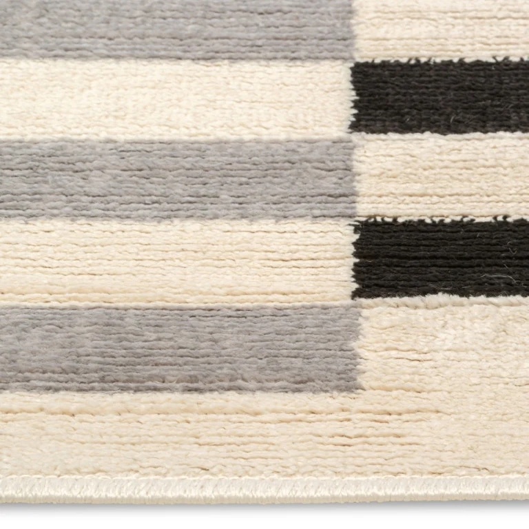 Urbane Lines Rug - 5' x 8' - Grey/Black - Image 4