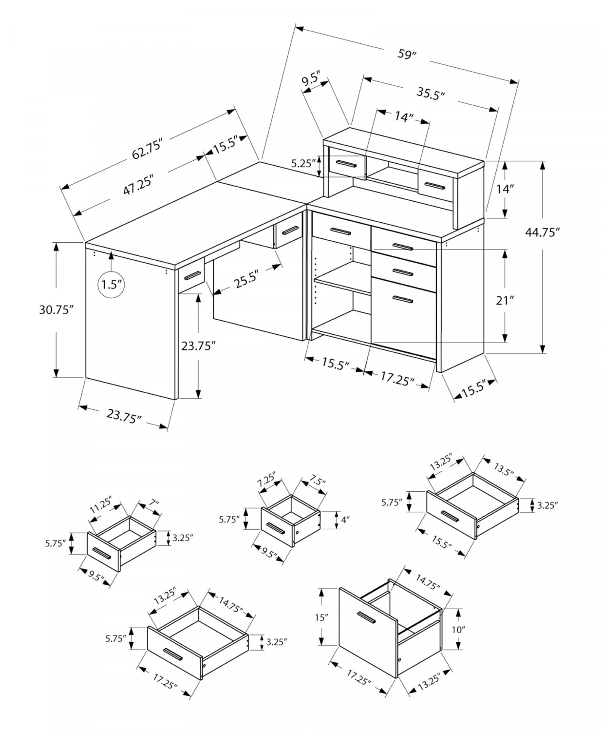 Varo Desk - Light Taupe - Image 3