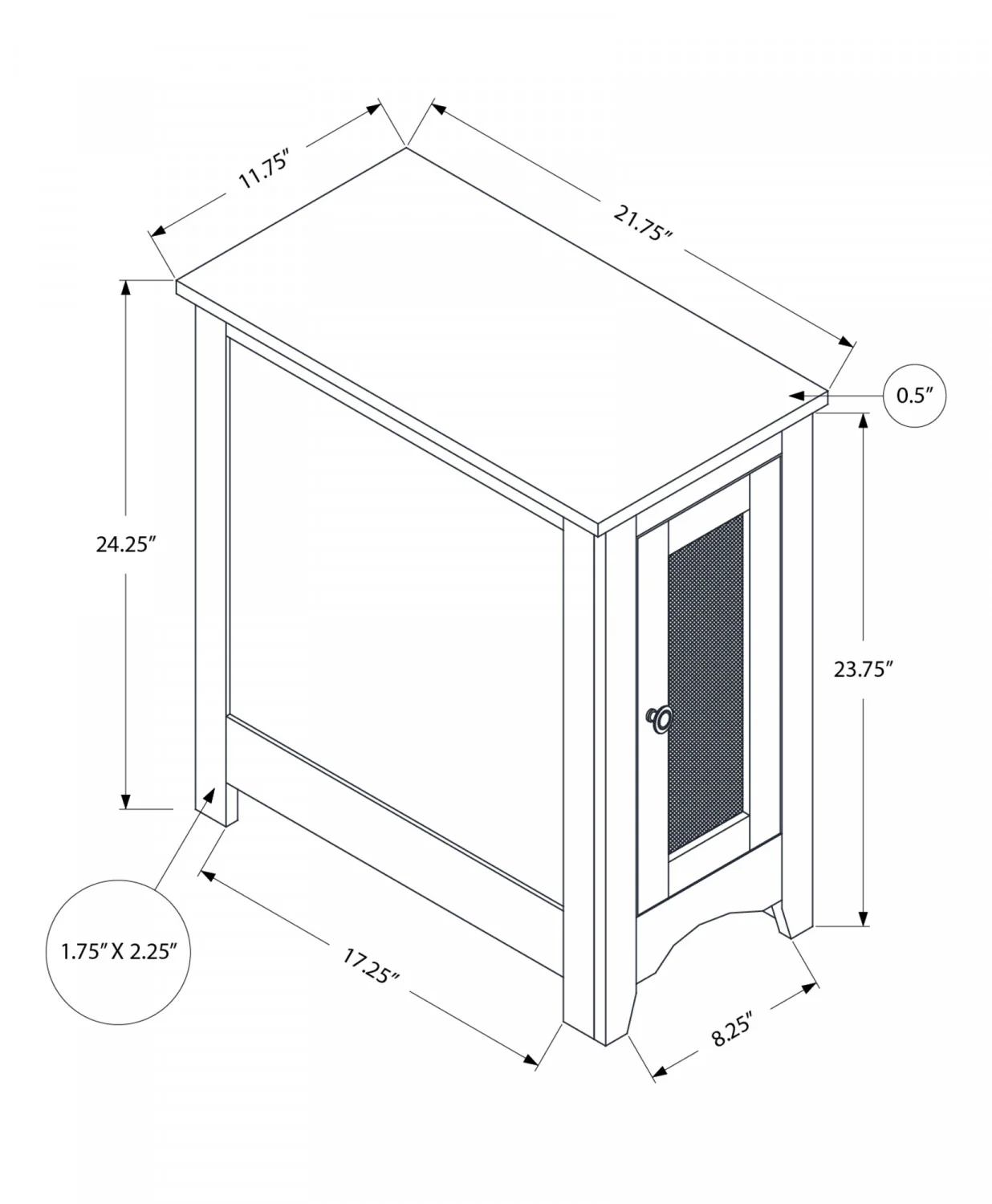 Velo Side Table - Black - Image 3