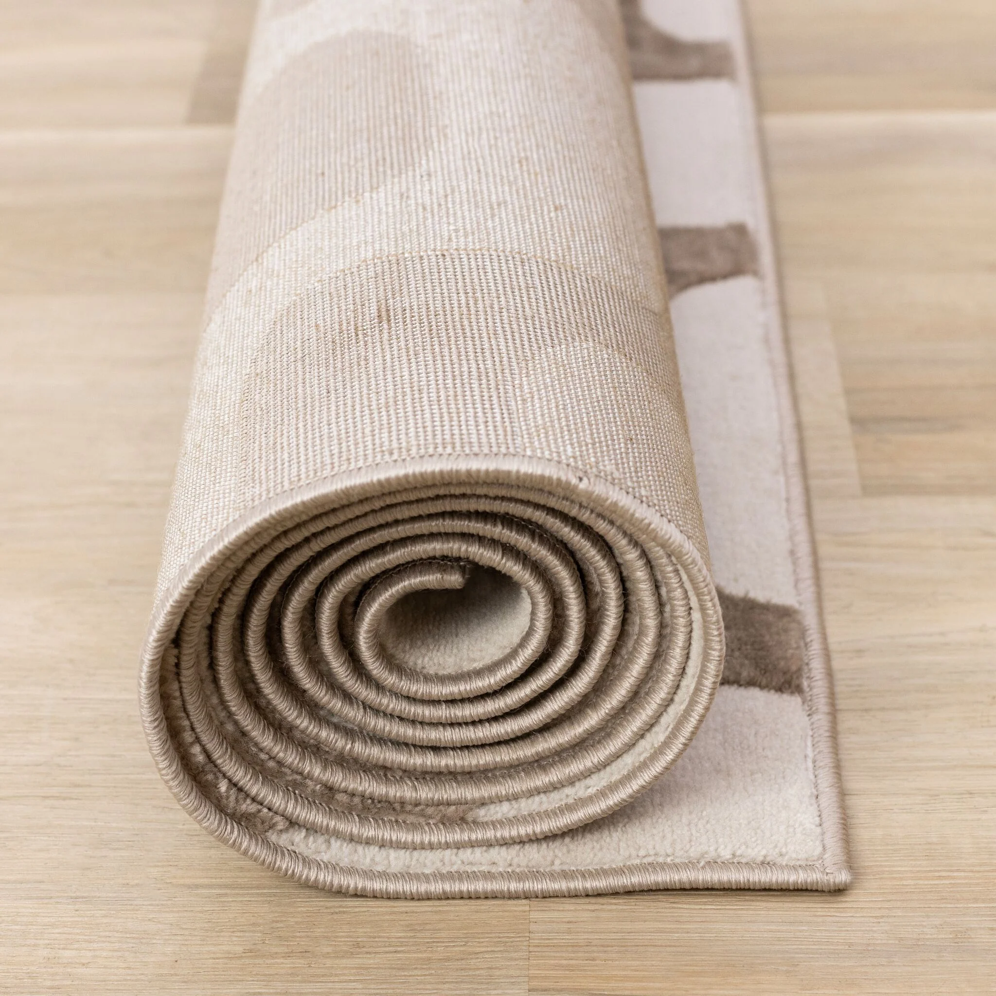 Vintage Vibes 5'3" x 7'7" Mid-Century Modern Area Rug - Brown, Cream - Image 10