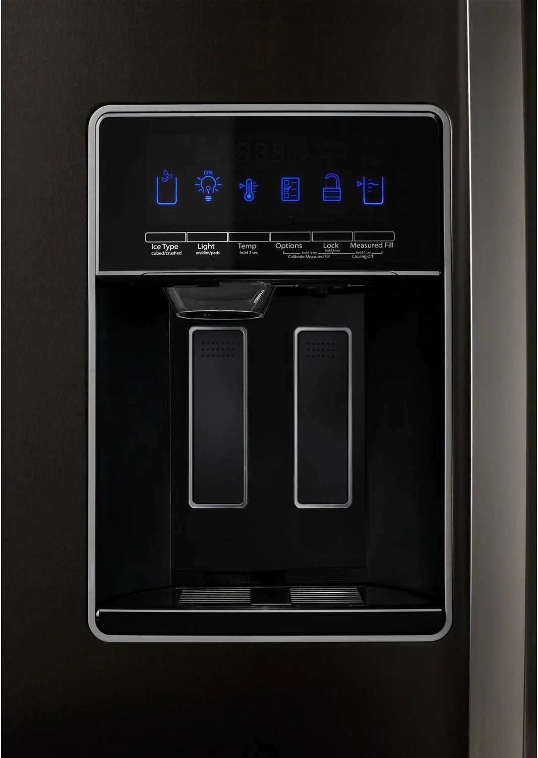 Whirlpool Black Stainless Steel Counter-Depth Side-by-Side Refrigerator (21 Cu. Ft.) - WRS571CIHV - Image 7