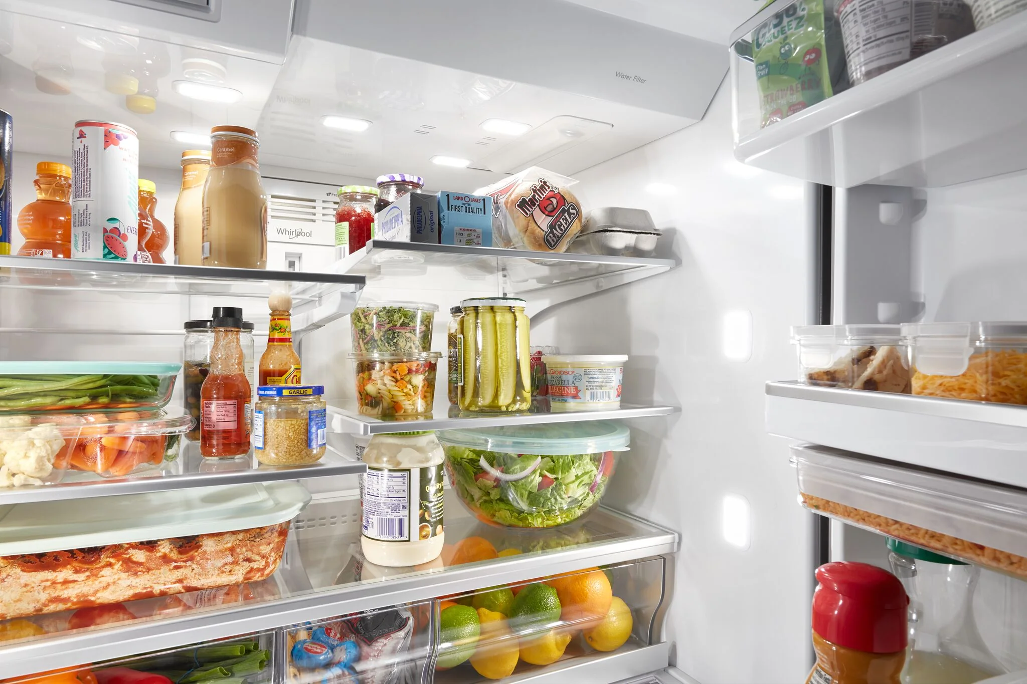 Whirlpool 35.75" 26 Cu. Ft. Fingerprint Resistant Stainless Steel 4-Door French Door Refrigerator - WRMF7736PZ - Image 4