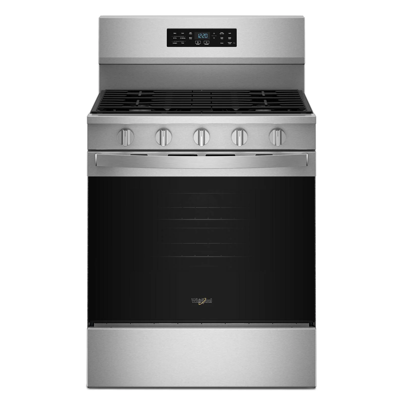Whirlpool Fingerprint Resistant Stainless Steel Freestanding Gas Single Oven Convection Range (5.0 Cu. Ft.) - WFGS5730SZ