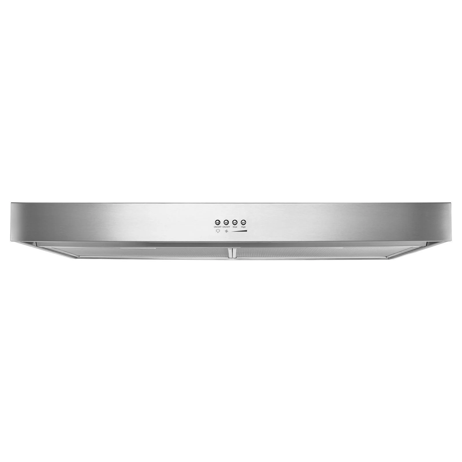 Whirlpool Stainless Steel 24" 265 CFM Under-the-Cabinet Range Hood with Dishwasher-Safe Full-Width Grease Filters - WVU37UC4FS