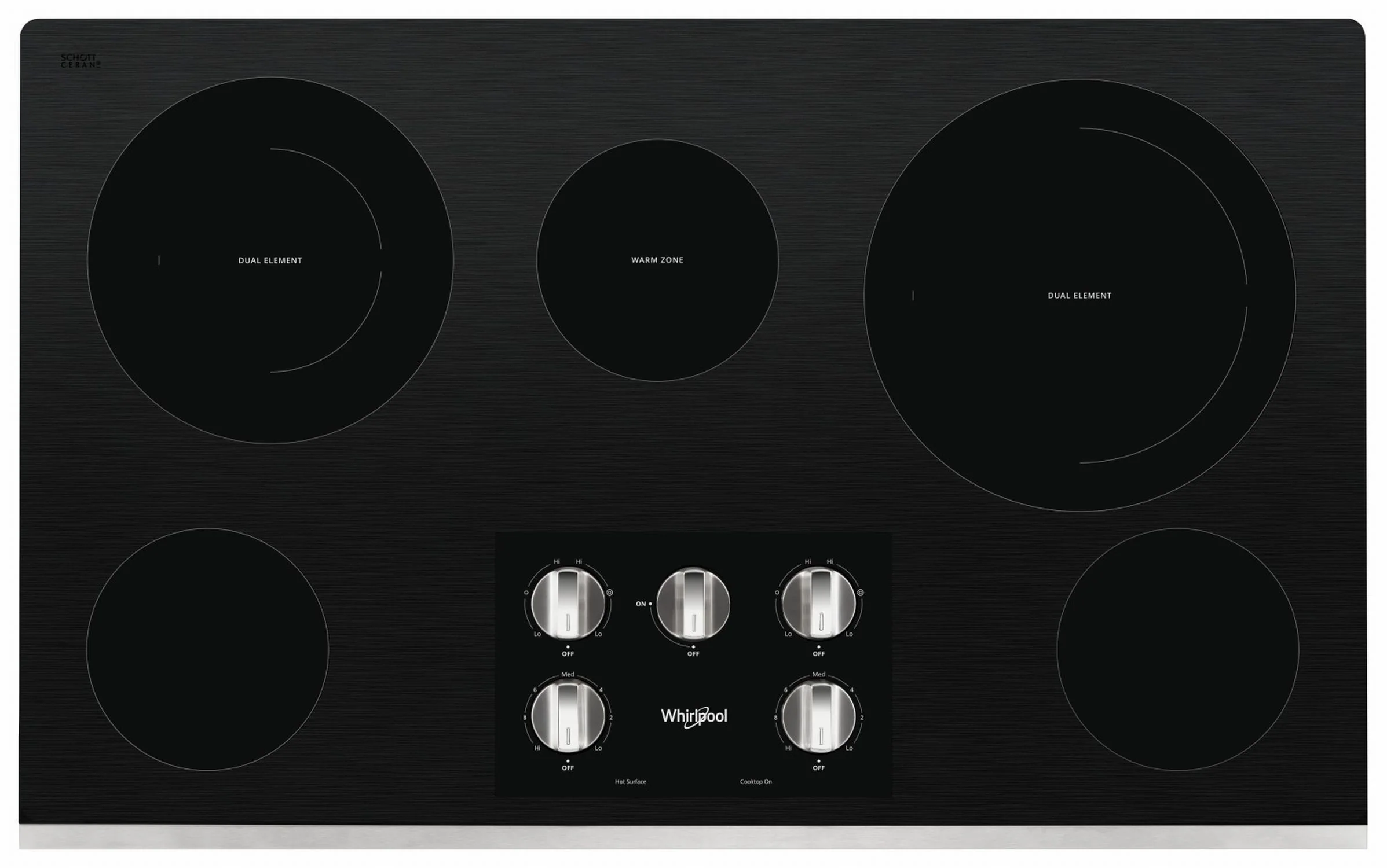 Whirlpool Stainless Steel 36" Electric Cooktop - WCE77US6HS