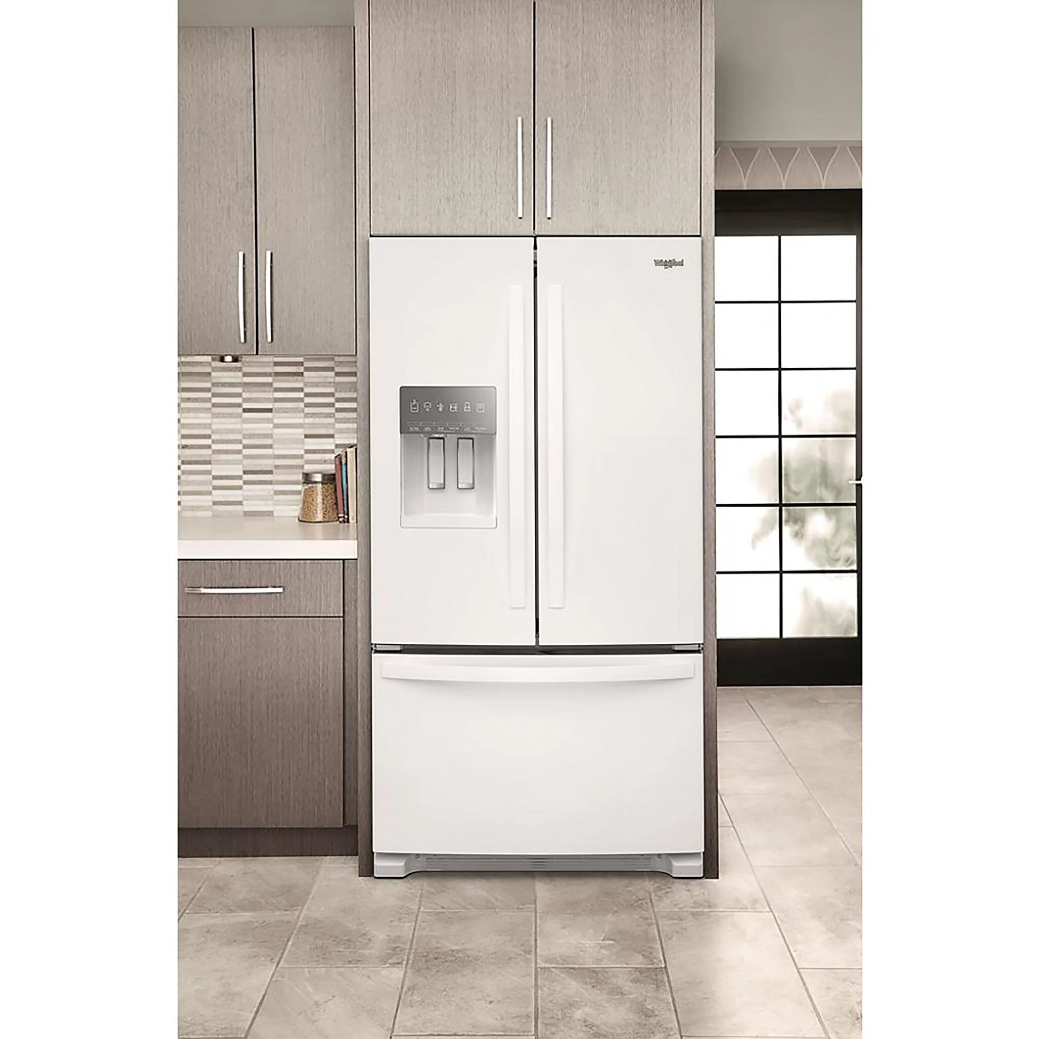 Whirlpool White French Door Refrigerator (24.7 Cu.Ft.) - WRFF3436RW - Image 2