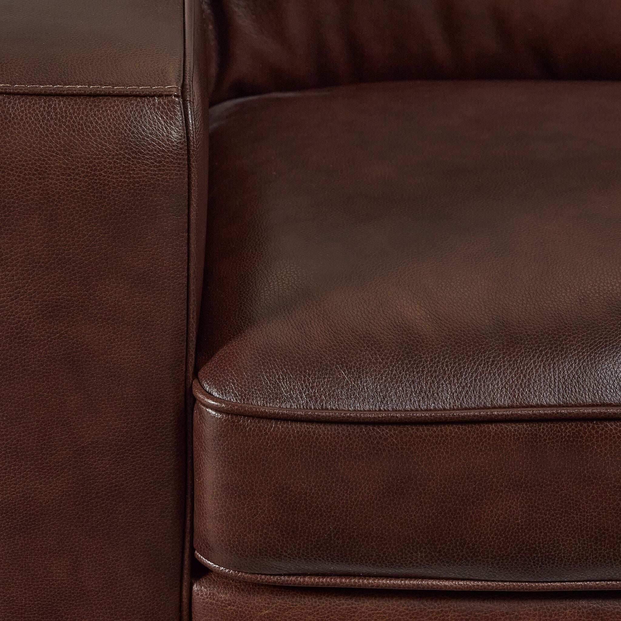 Wilmington Leather Sofa - Dark Brown - Image 3