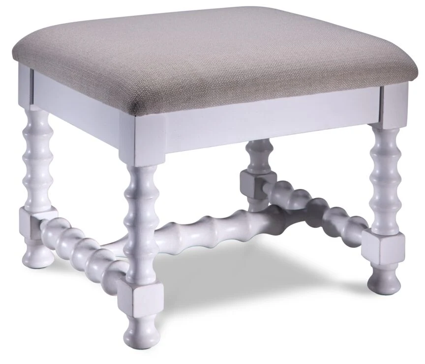 Winslow Coffee Table with Two Ottomans - Antique White - Image 6