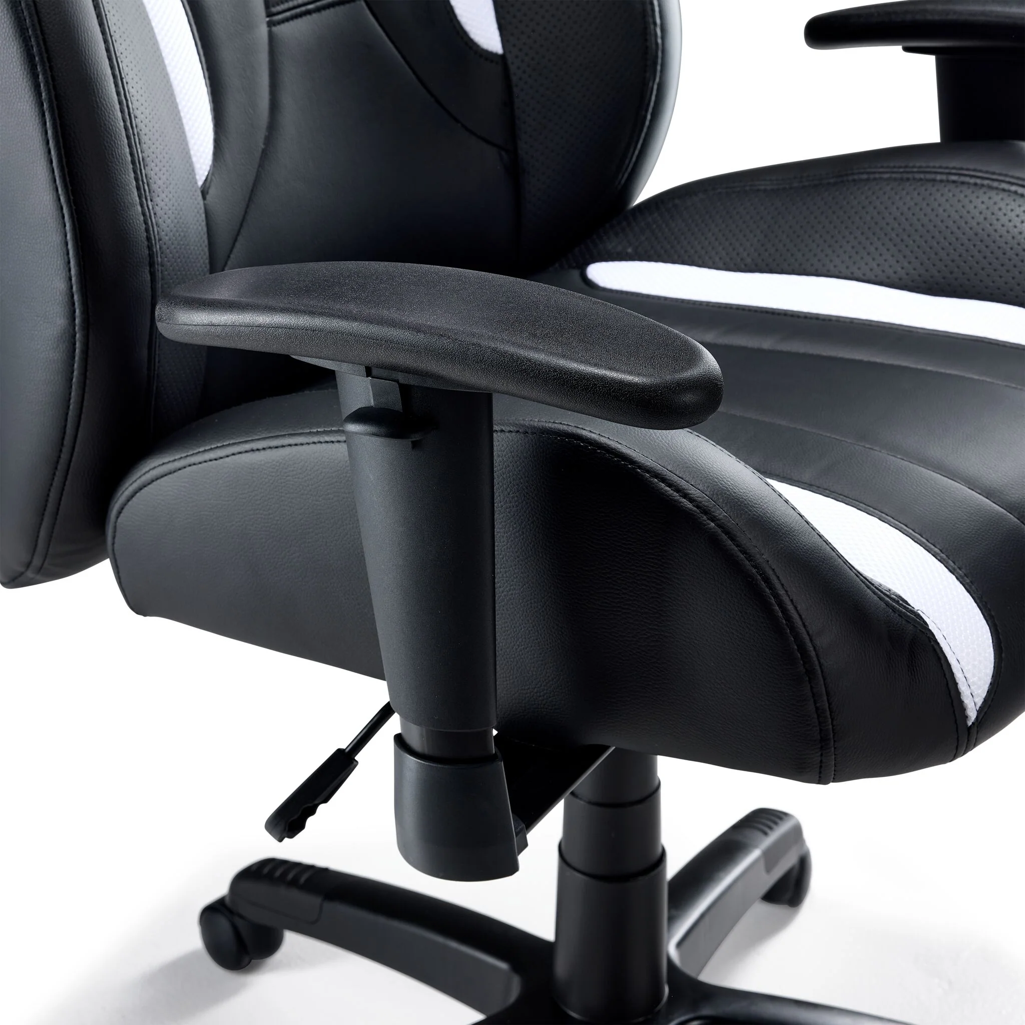 Zane Office Chair - Black, White - Image 4